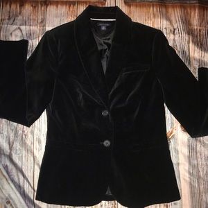 Black suede blazer